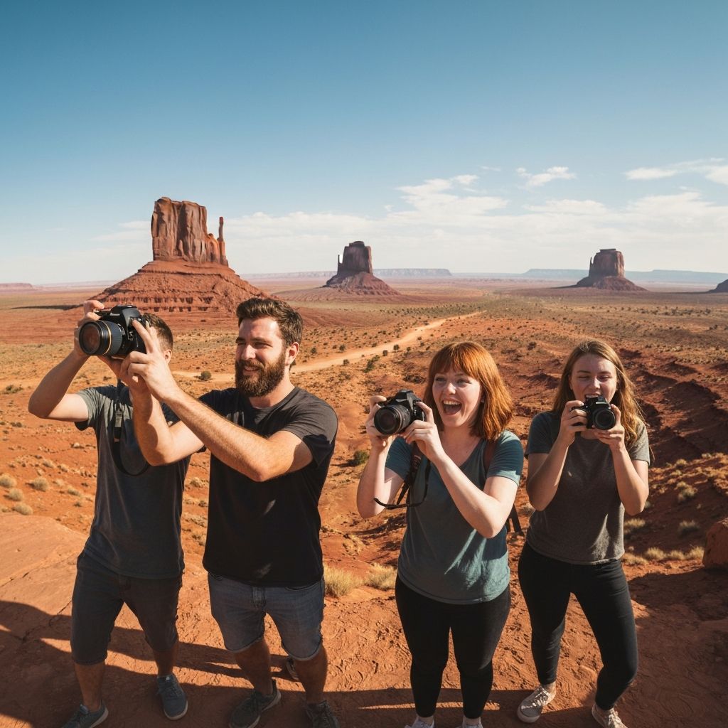 Friends at Monument Valley